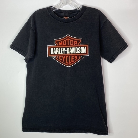 Vintage Harley Davidson New Richmond, WI Black Short Sleeve Tshirt M 1999 - Picture 1 of 6